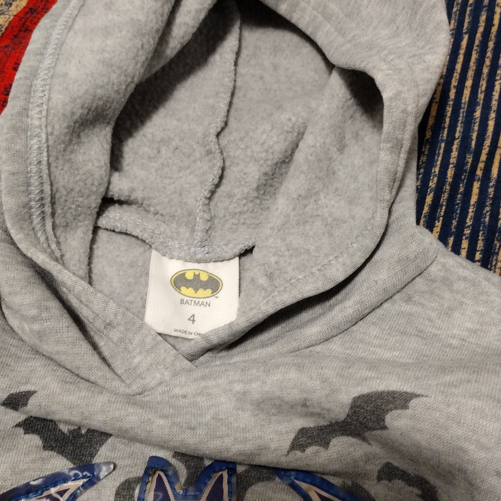 Batman Gray Hoodie with Logo